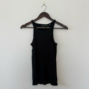 Dockers Black Ribbed Slim Fit Tank Top - Size Medium